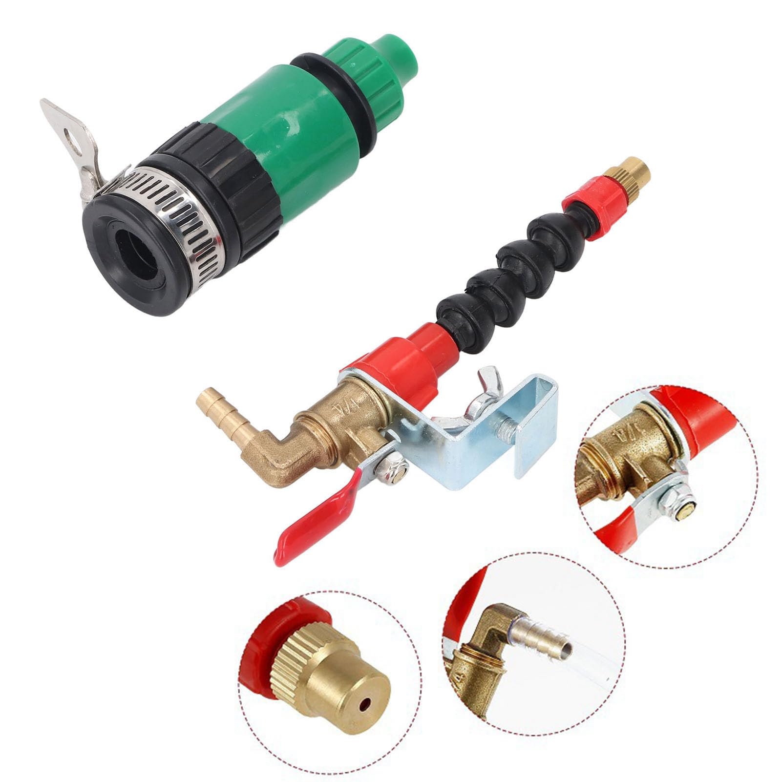 Pulvérisateur d'eau pour Meuleuse d'angle, Buse D'arrosage Anti-poussière avec Tuyau de 3 Mètres pour Machine de Découpe, Installations de Refroidissement et Surfaces de Nettoyage