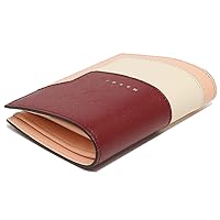 マルニ 折り財布 ピンク×ブラウン×レッド バイフォールド マルニ 折り財布 ピンク×ブラウン×レッド バイフォールド - メルカリ