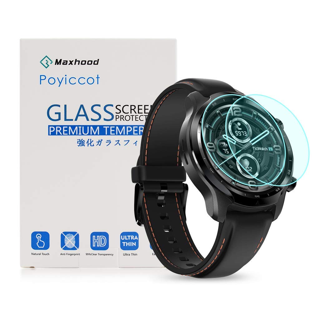 Screen Protector Ticwatch Pro Gps Uk Pack Supershieldz Tempered