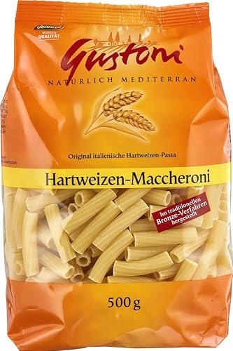 Gustoni Bio Hartweizen-Maccheroni, bronze (6 x 500 gr)