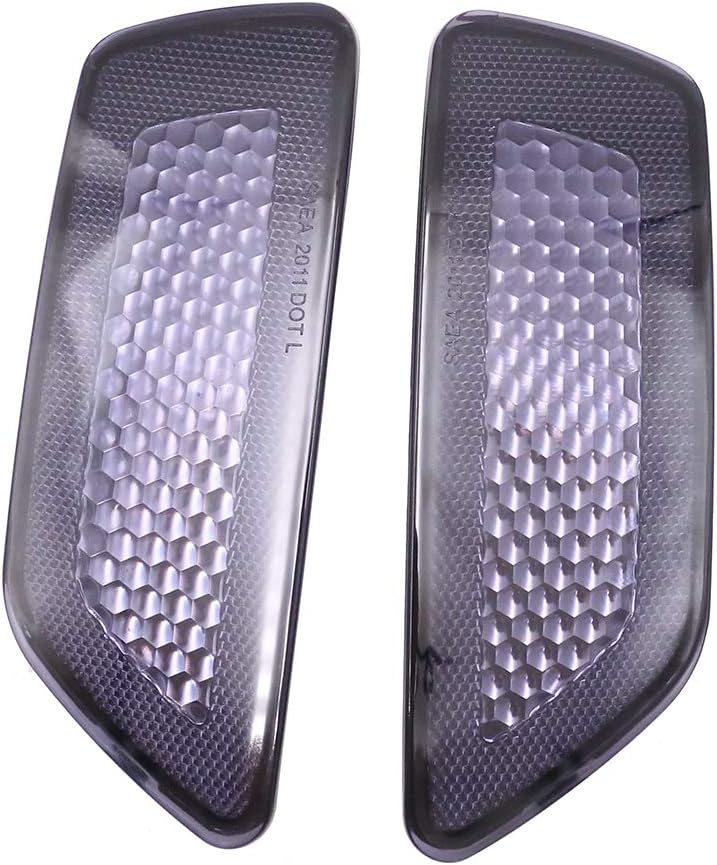 Rear Bumper Reflector Compatible with Jeep Grand Cherokee 2012-2018, Compass 2011-2016, Dodge Journey 2012-2019, CH1185100, CH1184100(Smoked Lens)