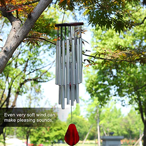 Memorial Wind Chimes for Outside - 27 Tubes Handmade Wind Chimes, Indoor Outdoor Soothing Melodic Tones, Amazing Windows Yard Decor, Mom's Best Gifts, Patio Porch Garden Backyard