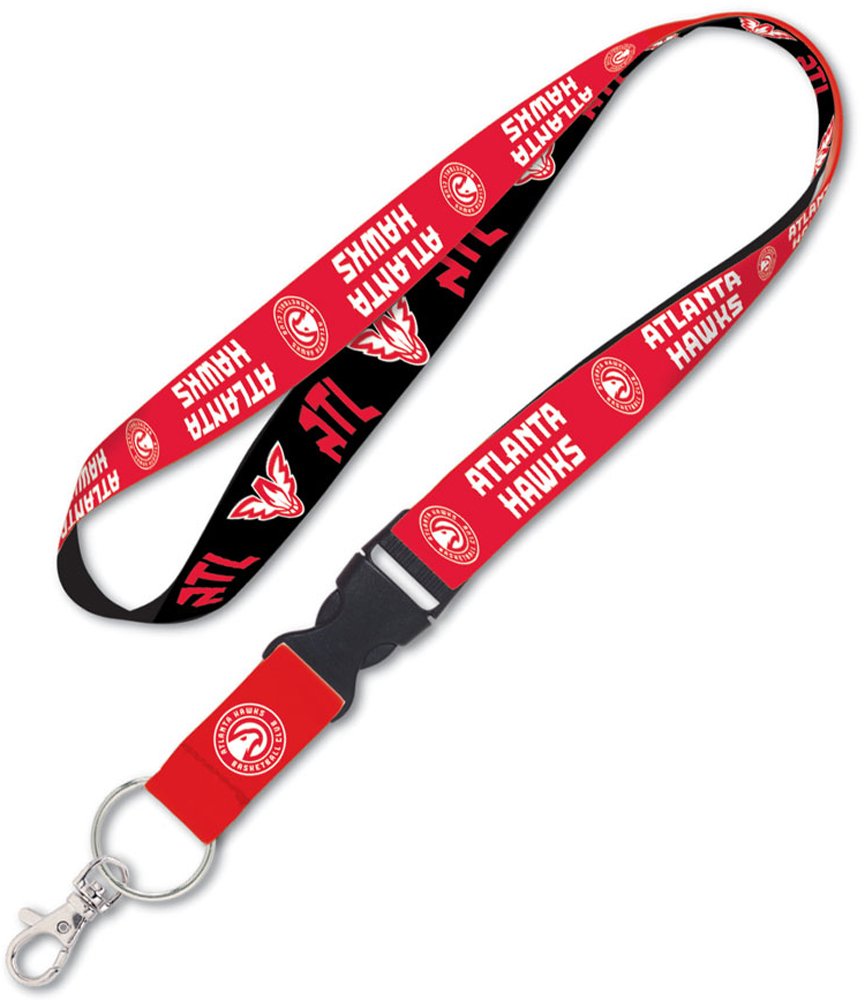 NBA Atlanta Hawks Premium Lanyard Keychain, 20 inches long, 1 inch wide
