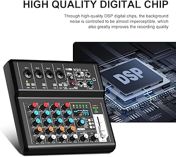 Amazon.com: Yamnweo GX-06 Black 6-Channel Portable Audio Mixer
