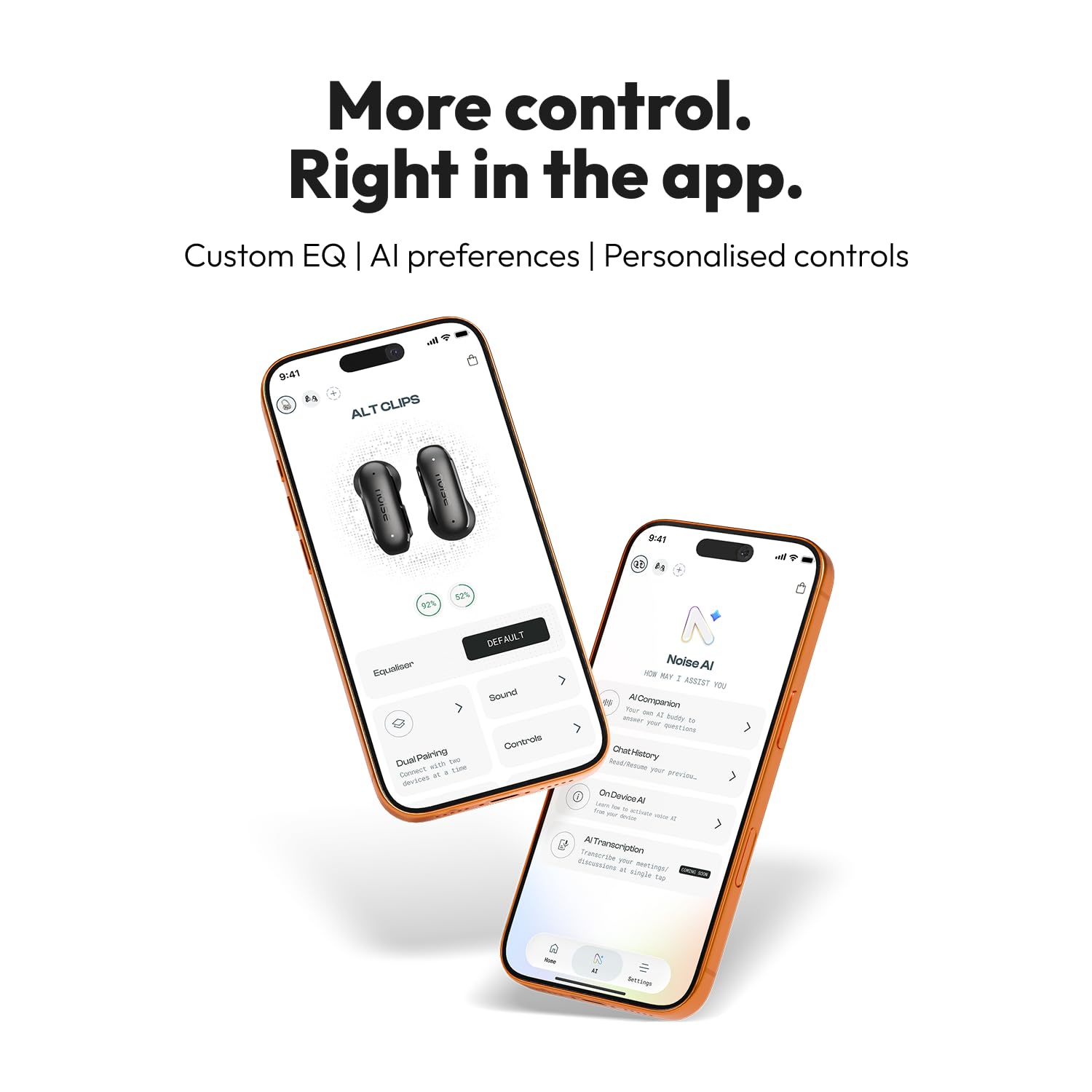 Noise Alt Clip Wireless Open-Earbuds (2026), Hi-Res LHDC Audio, AI-Powered, App Support, Up to 28H Playtime, Secure Clip Design, Quad mic ENC, BTv6.0 (Chosen Blue Light) — Amazon image 8