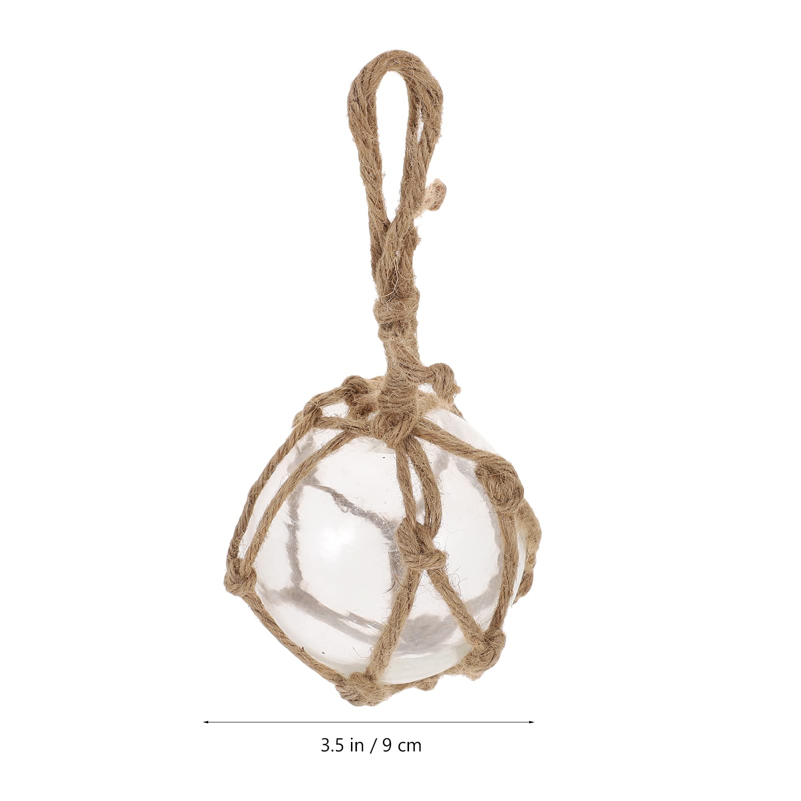 FOMIYES Nautical Glass Balls Glass Fishing Floats Balls Fishing Buoy Balls Coastal Beach Decorative Balls Ornaments for Centerpiece Bowl Vase Fish Tank Random Color Tiki Fishing Floats