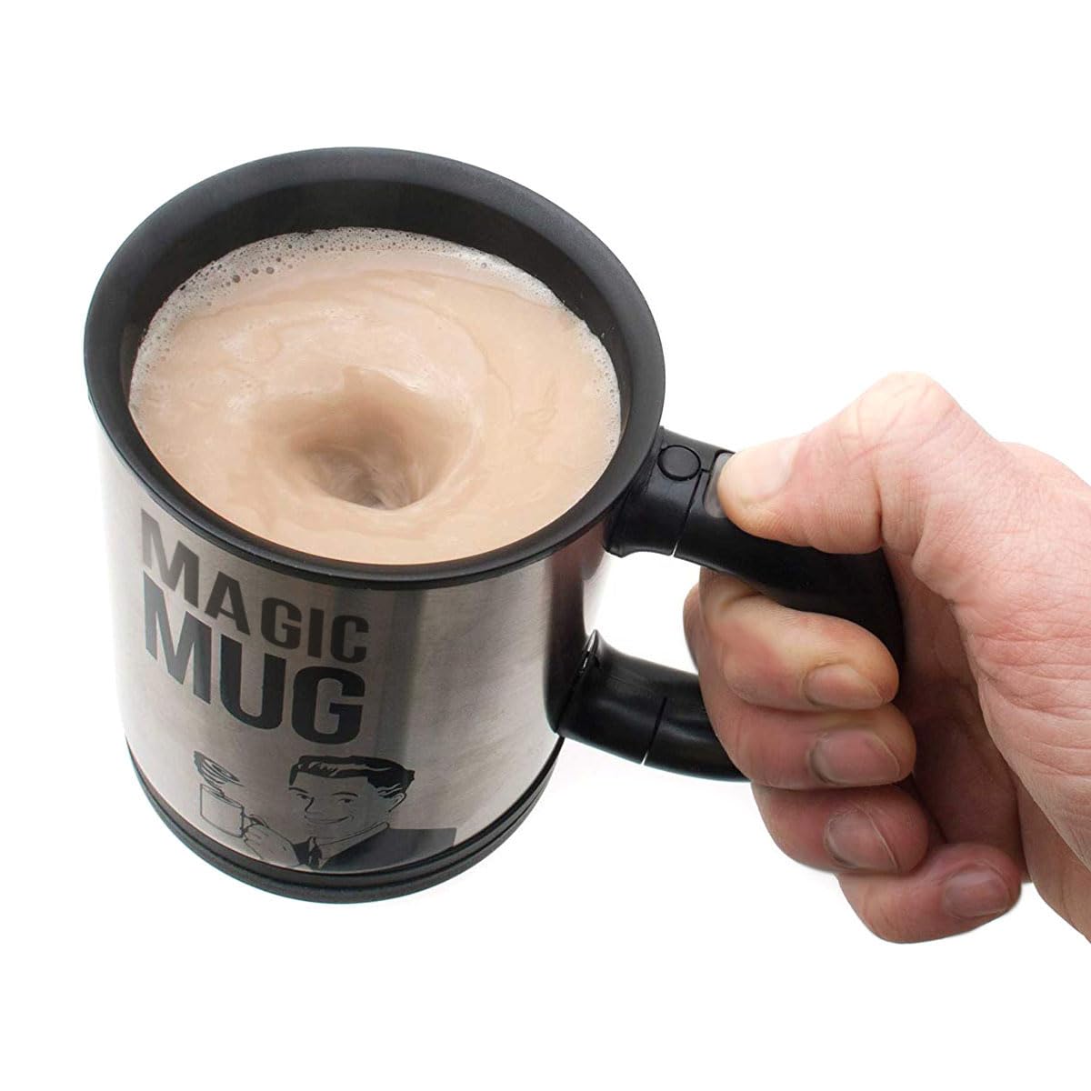 GOODS+GADGETS Magic Mug Becher Selbstrührender Tasse Lazy Kaffeebecher Kaffeetasse Thermosbecher