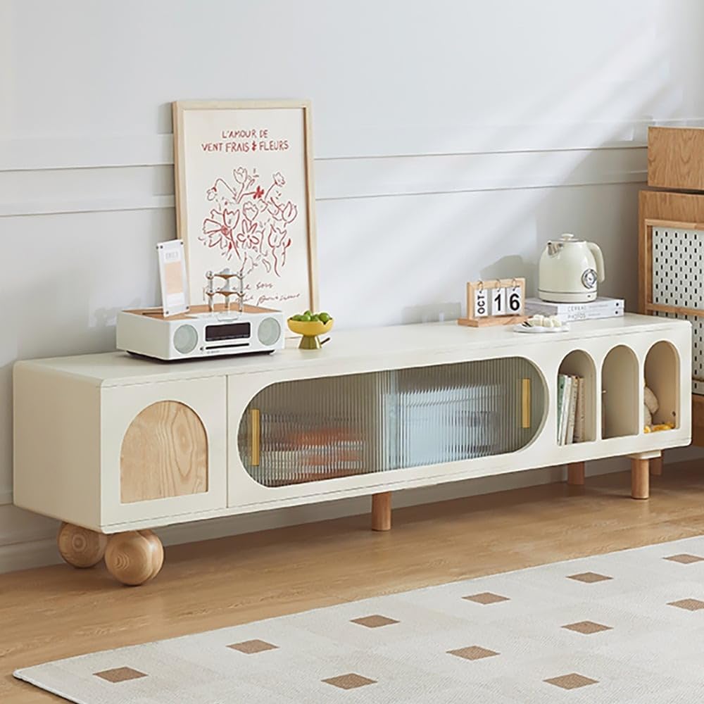 Heera Moti Nova TV Unit | TV Stand Table for Living Room (Medium) | Pu Paint Finish-image-18