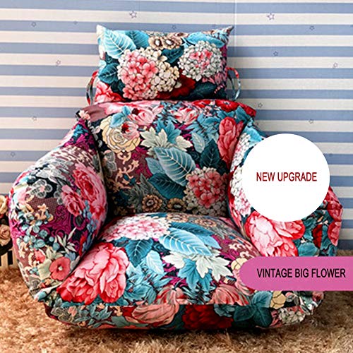 Hanging Egg Hammock Chair Cushions without Stand Washable and Thick Heightening Sail Cotton Comfort Swing Chair Cushion Indoor Outdoor Garden Multi Pattern,Color11