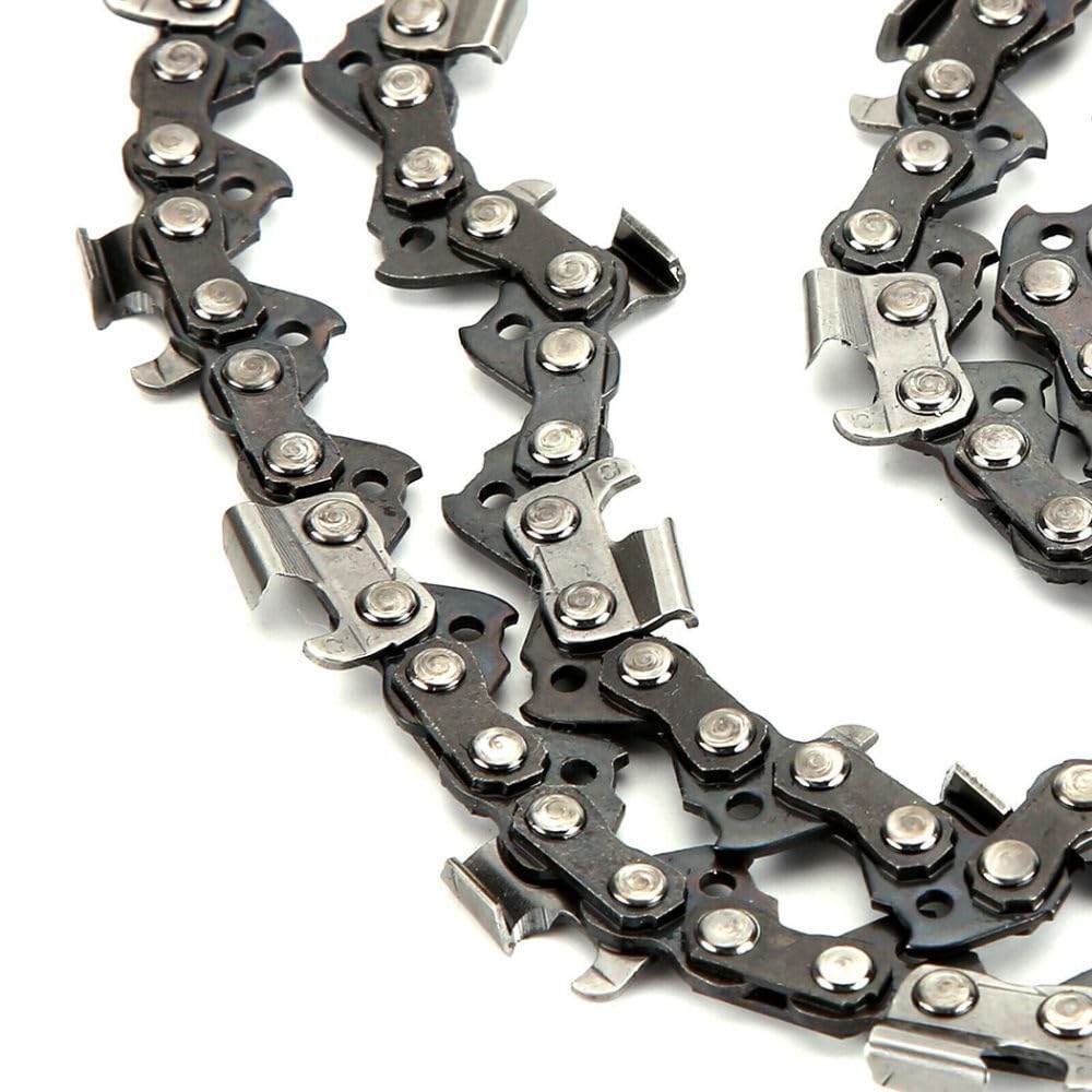 2 cadenas de motosierra de 14 pulgadas, herramientas de corte de madera de 3/8 pulgadas, 52 eslabones, h
