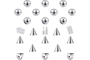 20-Piece Fake Eyebrow Nose Lip Labret Studs