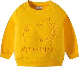 Moletom infantil meninos crianças bebês meninas meninos outono inverno gola redonda dinossauro estampa de desenho animado algodão manga longa moletom moletom com capuz roupas 4t meninos tops de lã