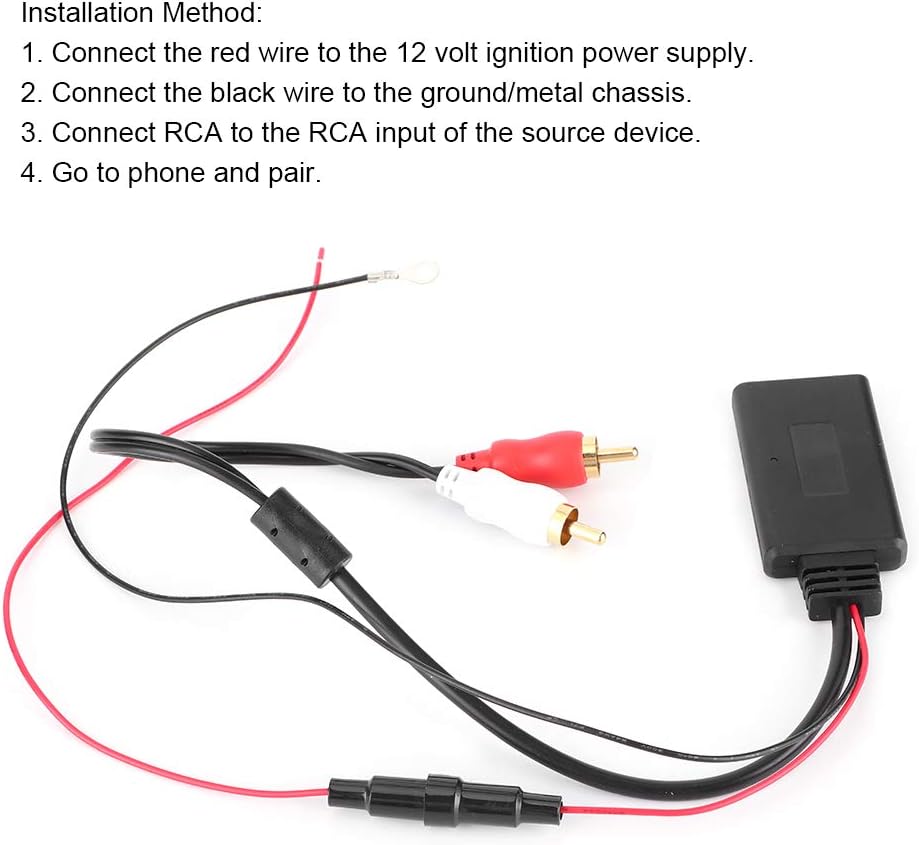 Bluetooth AUX Receiver Module, Universal Bluetooth Aux Receiver Module with 2 AUX in Adapter, Car Radio Bluetooth Module for Car Audio Stereo Speaker