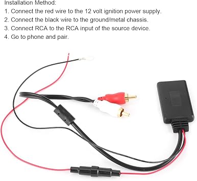 Bluetooth AUX Receiver Module, Universal Bluetooth Aux Receiver Module with 2 AUX in Adapter, Car Radio Bluetooth Module for Car Audio Stereo Speaker