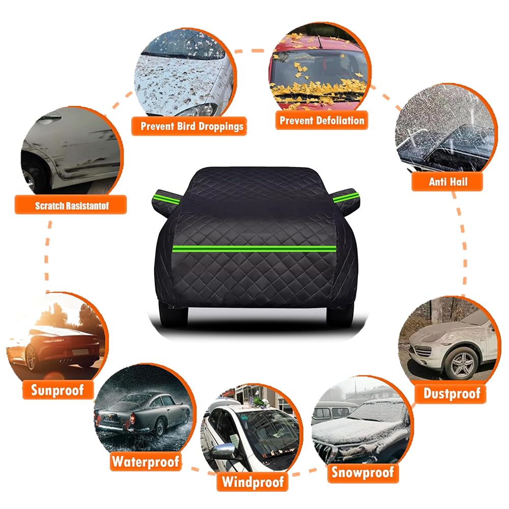 Telo Copriauto Antigrandine per Citroen DS3,Copertura Auto per Esterno,Impermeabile Resistente Alla Neve e Antigraffio,Protezione Invernale
