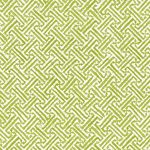 Caspari Fretwork Gift Wrapping Paper in Green 30 in. x 8 ft. Roll