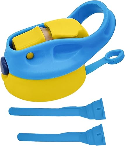 12oz Replacement Lid with 2 Straw for Kid Tumbler,1 PACK Leak-Proof and Spill-Proof Straw Lids for ZONEGRACE Mocaru,BPA Free,2.67IN-Blue