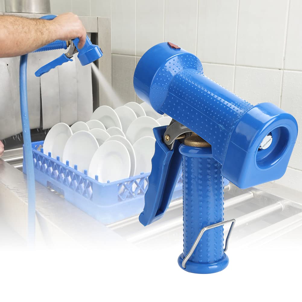 Zerodis Rociador Previo Al Enjuague, Boquilla de Pulverización a Alta Presión, Cabezal de Spray de Limpieza de (C pistola de pulverización de hebilla azul (4)
