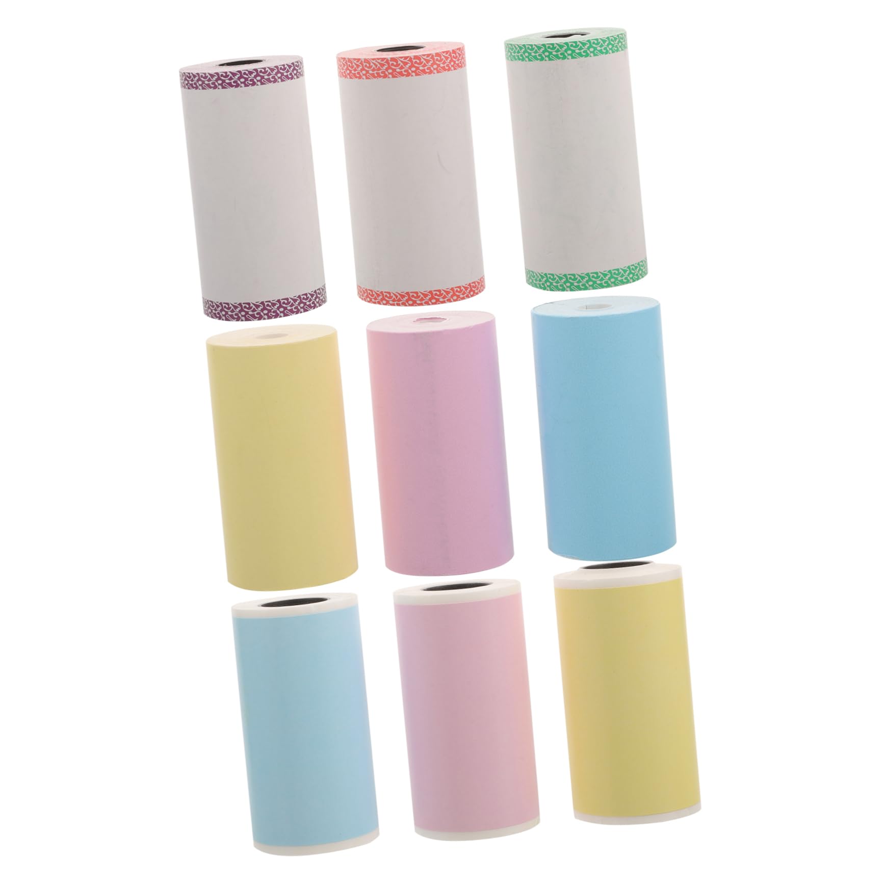 HOMSFOU 5 Set Etichette Termiche Autoadesive Per Stampante Mini Resistente All E Facile Applicare Etichette Matte Per Organizzazione E Chiara 9 * 5