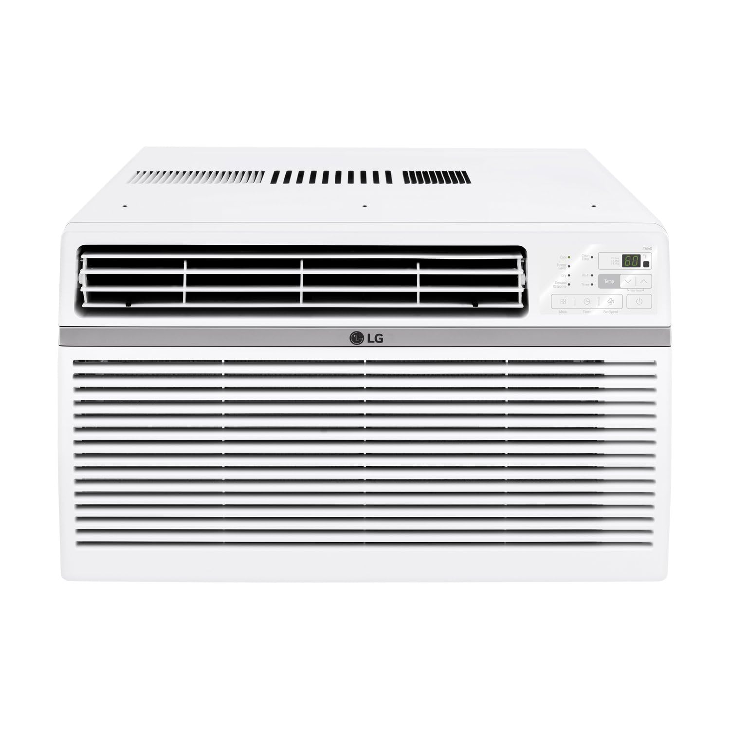 LG 8,000 Window Air Conditioner, 115V, 350 Sq.Ft. (14' x 25' Room Size), Quiet Operation, Electronic Control with Remote, 3 Cooling & Fan Speeds, Auto Restart, 8000 BTU, White
