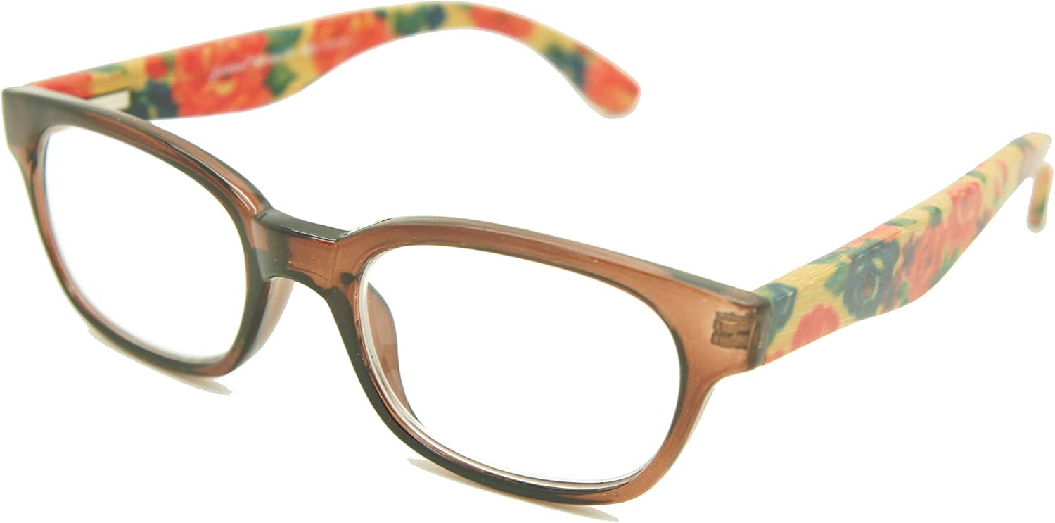 NEW ColorViper Real Tree Bamboo wood Temples Reading Glasses (2983 shiny brown/wood temple, 3.00)