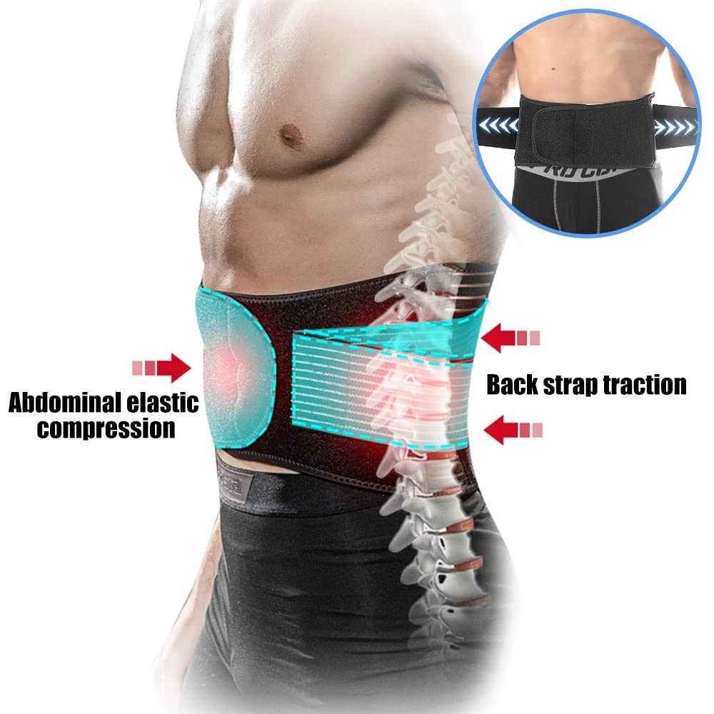 Cinturón de Soporte Lumbar, Tirantes para Espalda Baja, Faja Abdominal, Entrenador de Cintura para Hombres y Mujeres, corsé Deportivo Delgado, Corrector de Gimnasio, Banda para Abdominales