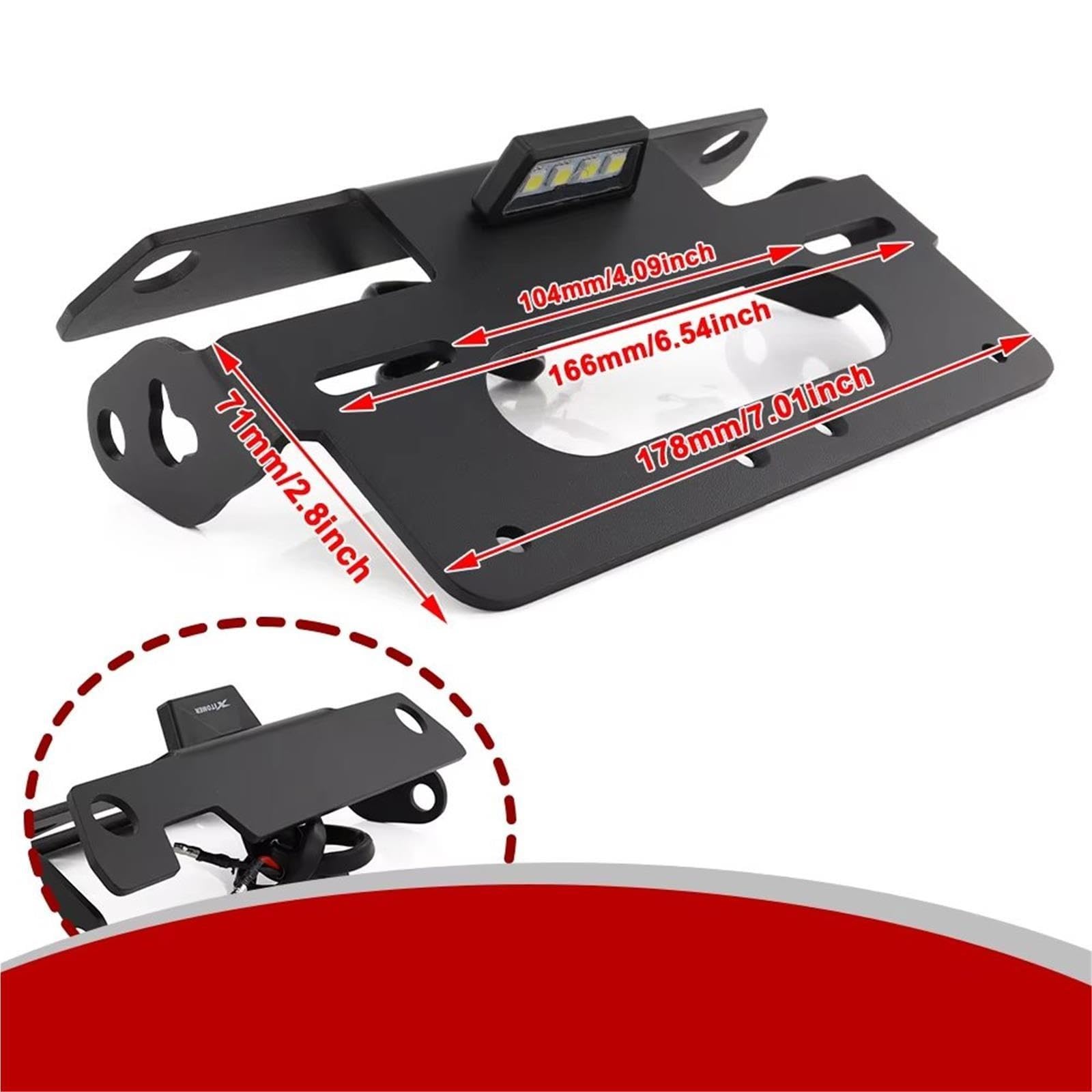 Portatarga Per Per HP4 2009-2014