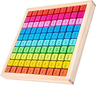 STOBOK 1 Conjunto Jogo De Multiplicação Jogos De Tabuleiro Jogos De Tabuleiro Educativos Jogo De Operação Para Jogos De Matemática Madeira Outro Tabuleiro De Dados Educacional