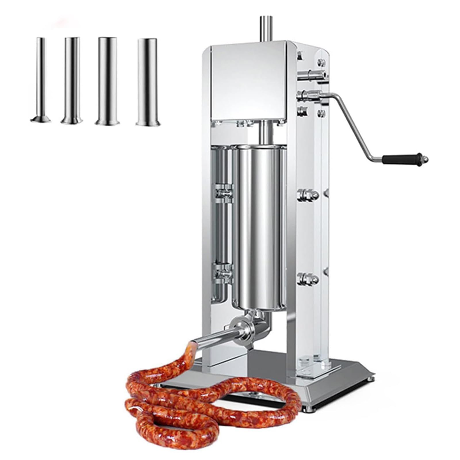 Máquina manual de embutidos de acero inoxidable para hacer hot dogs y Wurst en casa