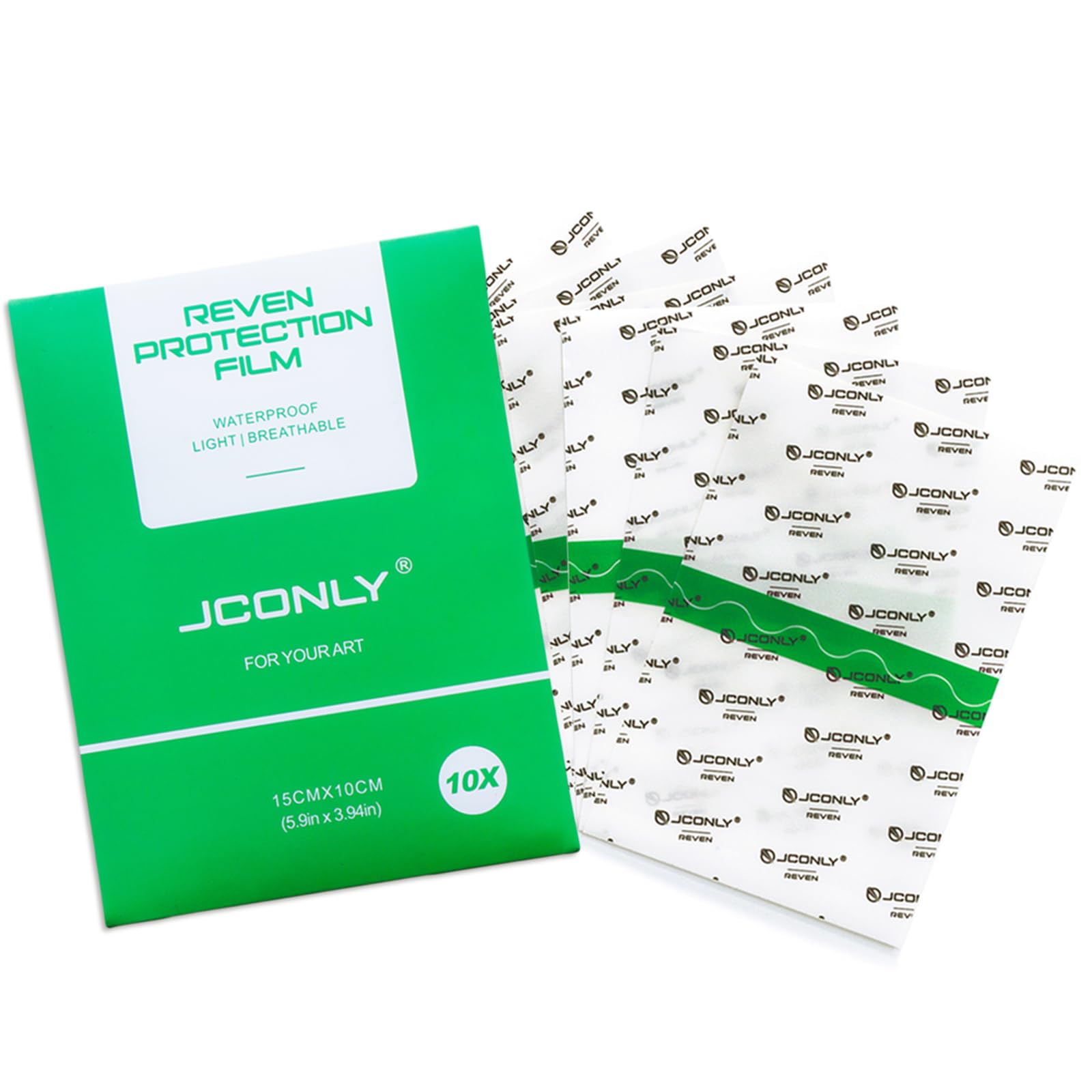 Tattooing Protection Film 10 Sheets 5.9 x 3.9 Inches Second Skin Tattoo Cover Up Patch 0.02MM Transparent Waterproof Aftercare Wraps for Healing Skin Recovery Film