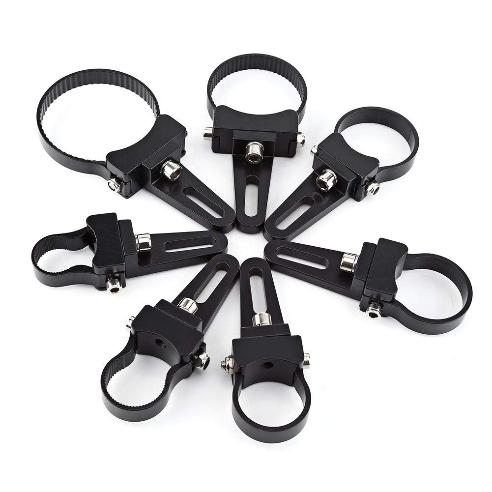 Set Morsetti Staffa Di Montaggio In Alluminio Per Barre LED – Rotazione 360°, Adatto Per Auto, Camion, SUV, Tubi Da 1-3 Pollici