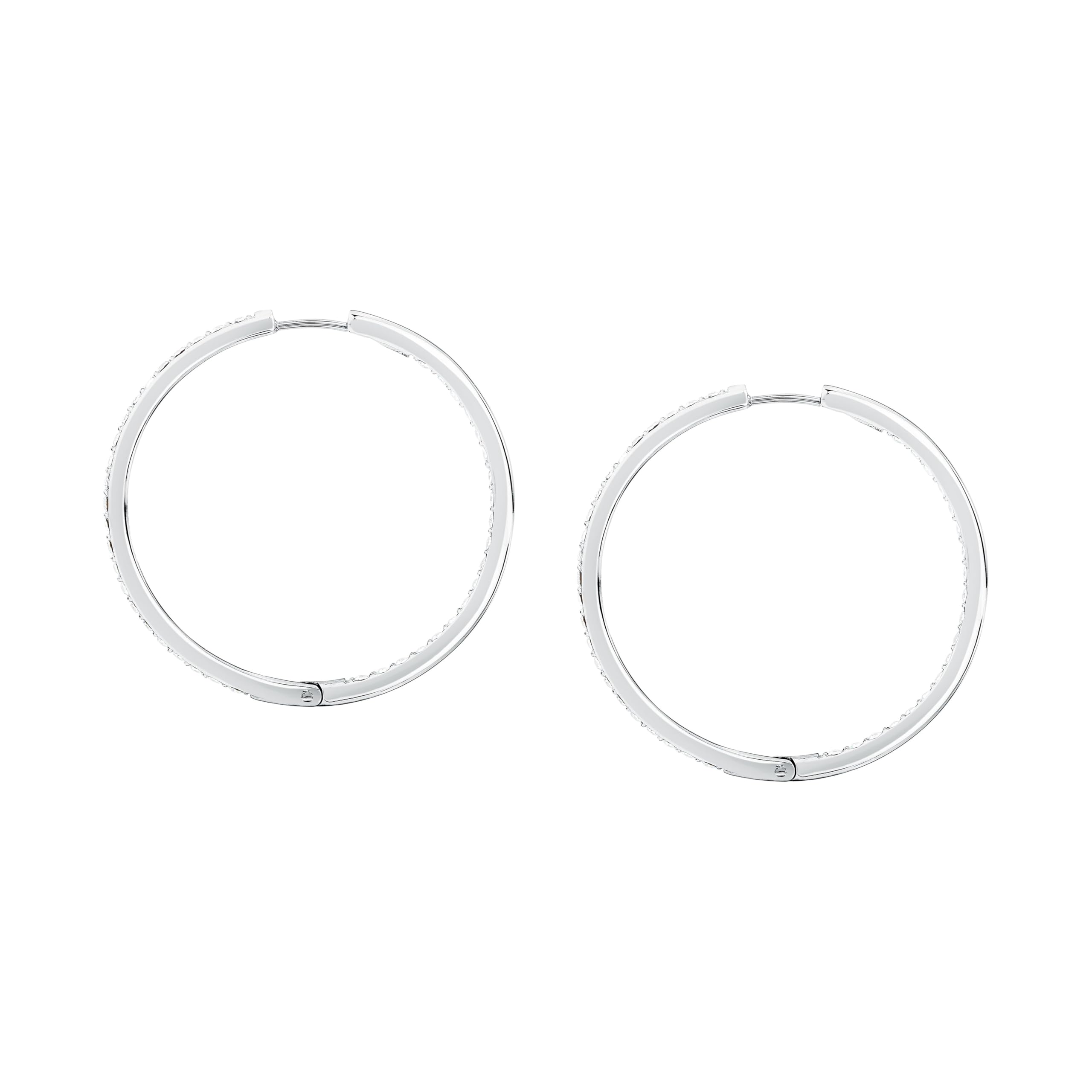 MORELLATO Orecchini Donna in Acciaio, Cristalli a Cerchio Collezione CREOLE, Idee Regalo DOnna - SAUP36