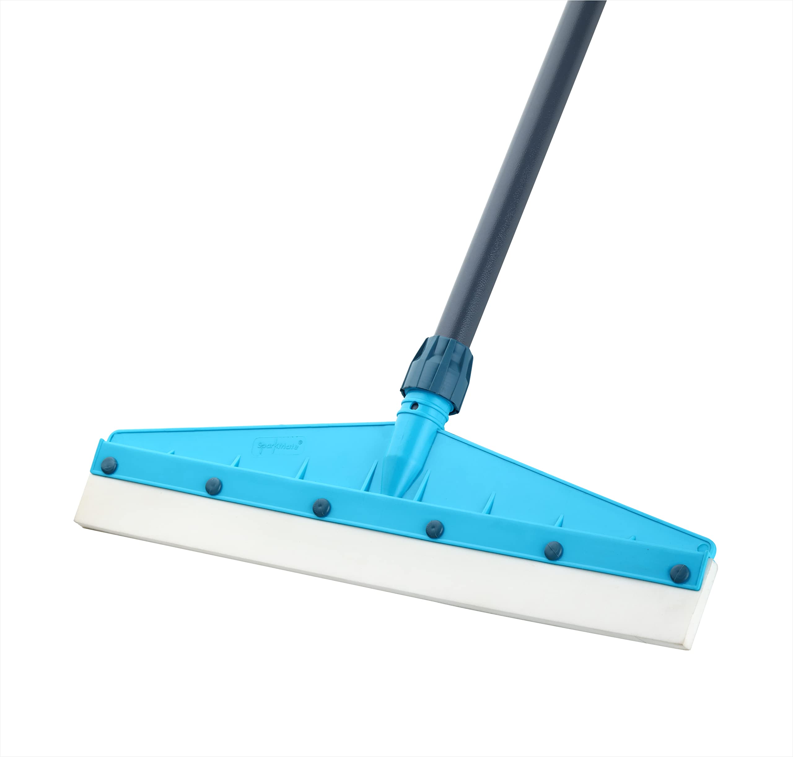 Sparkmate By Crystal Master Floor Wiper, Thick EVA Blade, Steel Handle