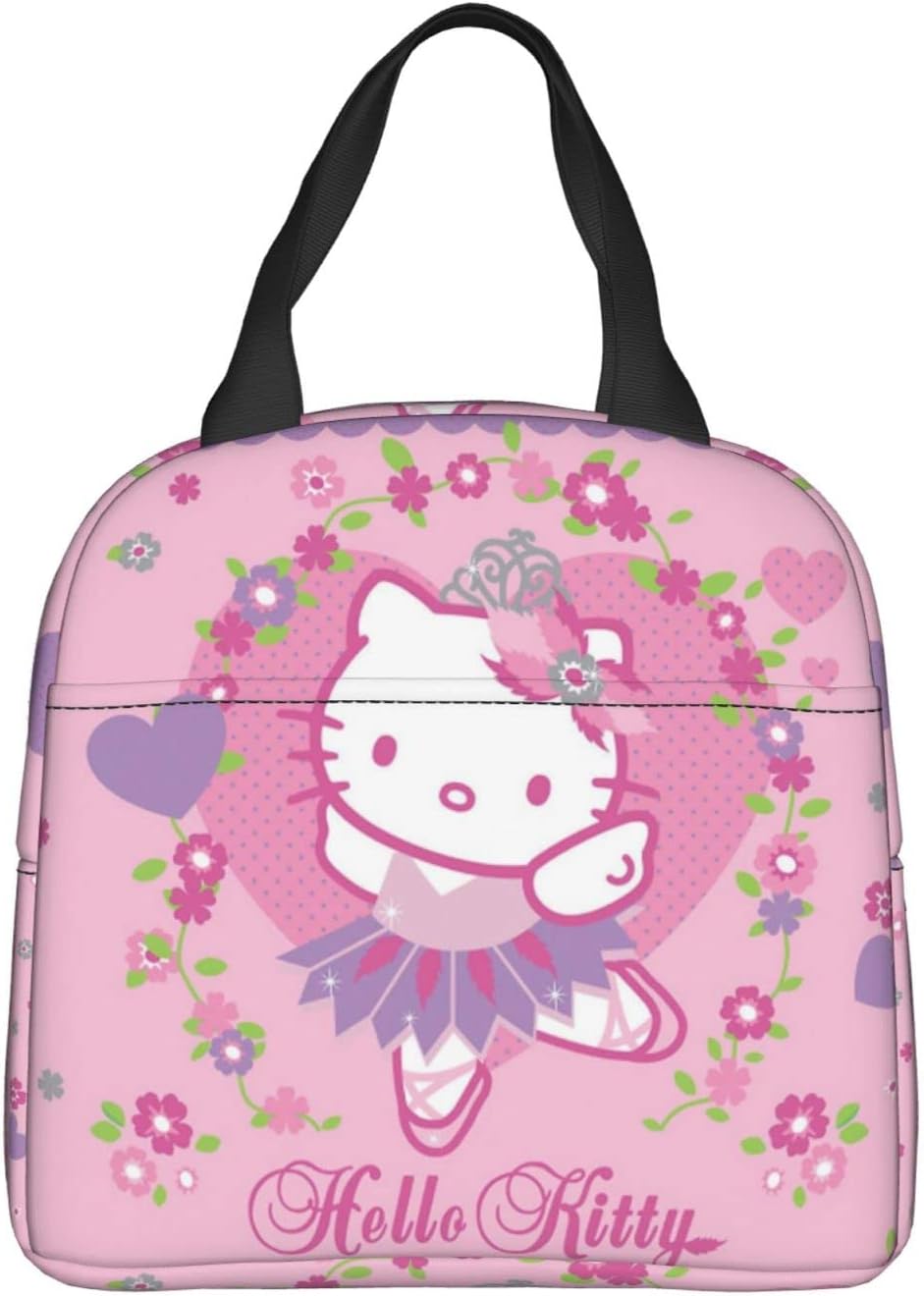 ハローキティ Hello Kitty ランチバッグ 大容量 弁当袋 ランチボックス メンズ レディース 保冷ランチバッグ 保冷買い物カゴ用バッグ トート型 ショッピングバッグ 手提 エコバック 保温バック クーラーバッグ 肩掛け 鞄 防水 弁当バッグ ランチトート プチバッグ 撥水 超