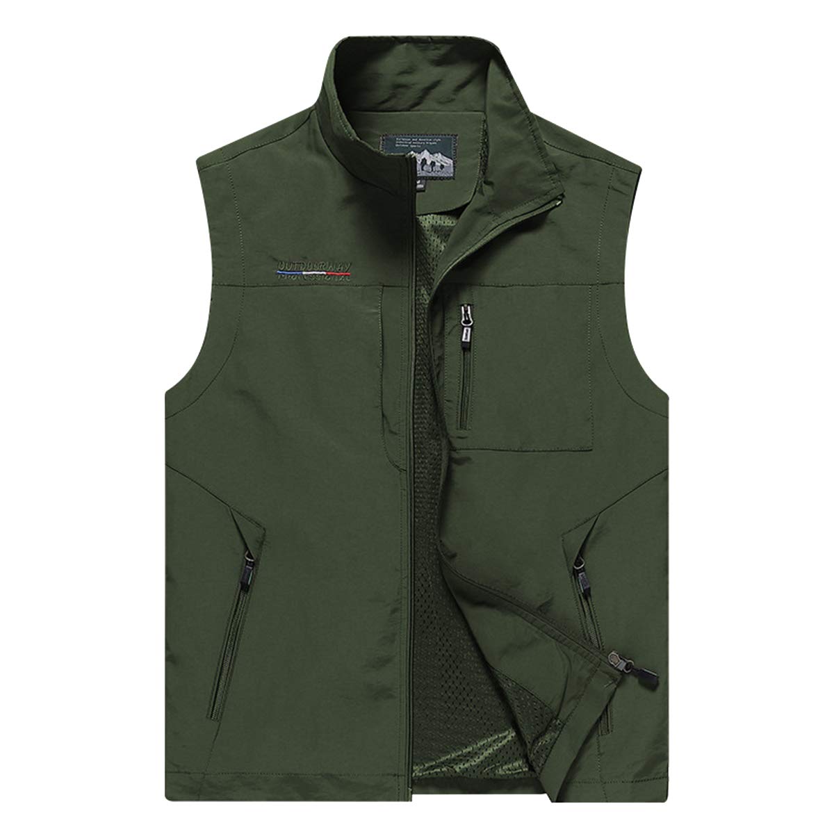 Gilet Uomo Outdoor Multitasche - Leggero In Mesh Per Pesca, Campeggio E Fotografia