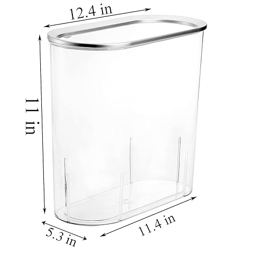 Miniatura 2 de Okllen Paquete de 2 cubos de basura pequeños transparentes, cubos de basura rectangulares de plástico, contenedor de basura delgado para baño,