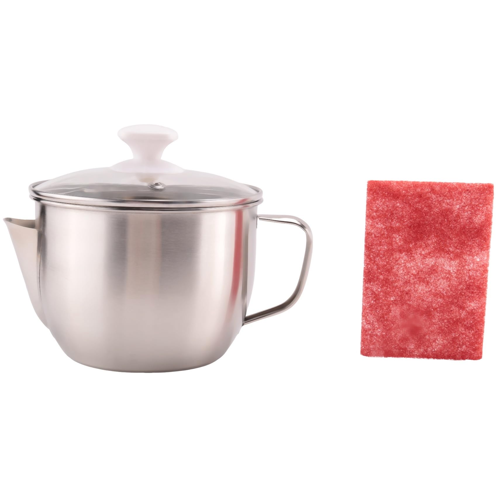 CTRLZS 1000Ml Stainless Steel Soup Oil Separator,Oil Filter Oil Fats Separator with Lid Oil Soup Cooking Strainer