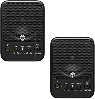 Amazon | ヤマハ MS101-4 パワードスピーカー マイク入力(XLR)も搭載