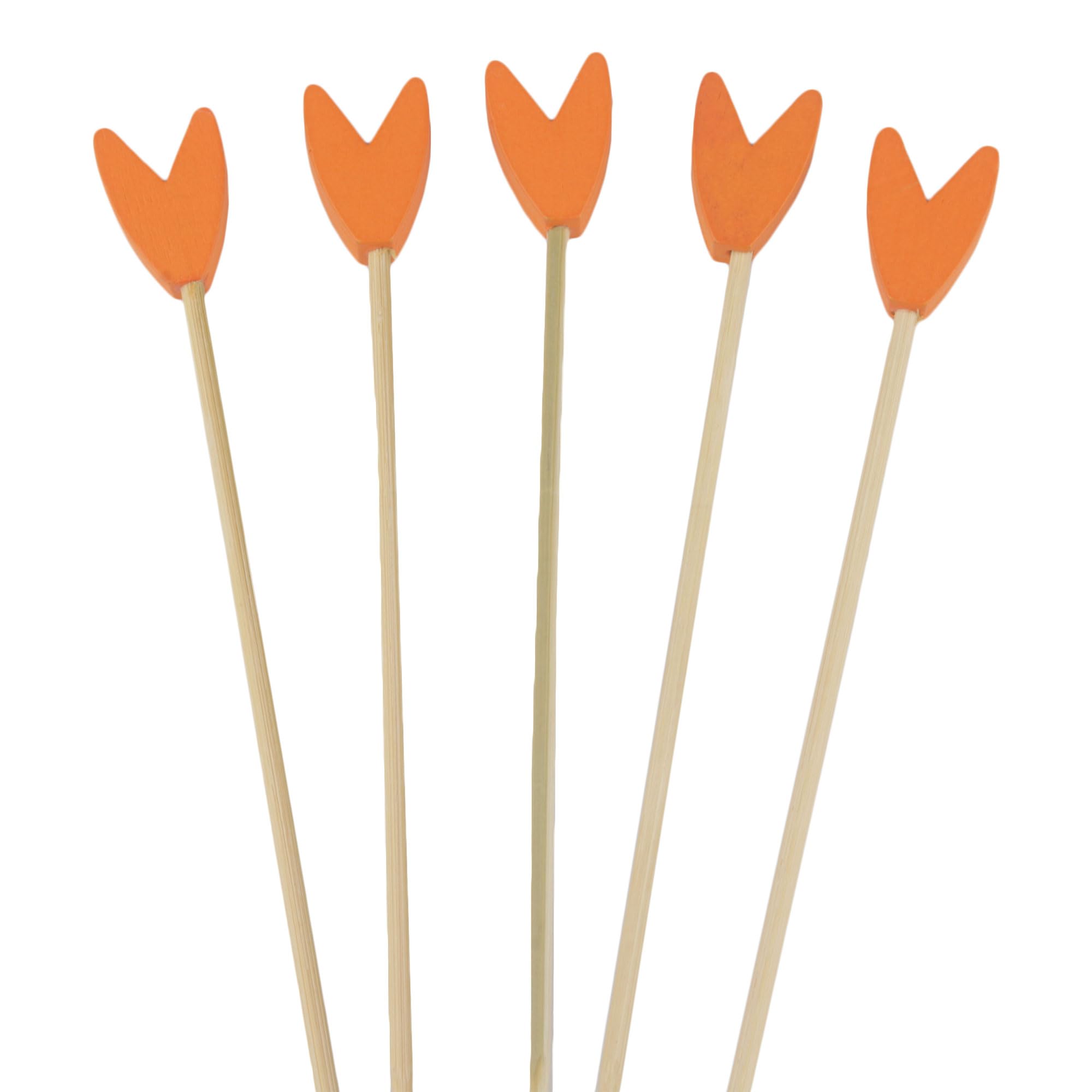 Pinchos de fruta con punta de tulipán de 15 cm para brochetas y sándwiches firmes