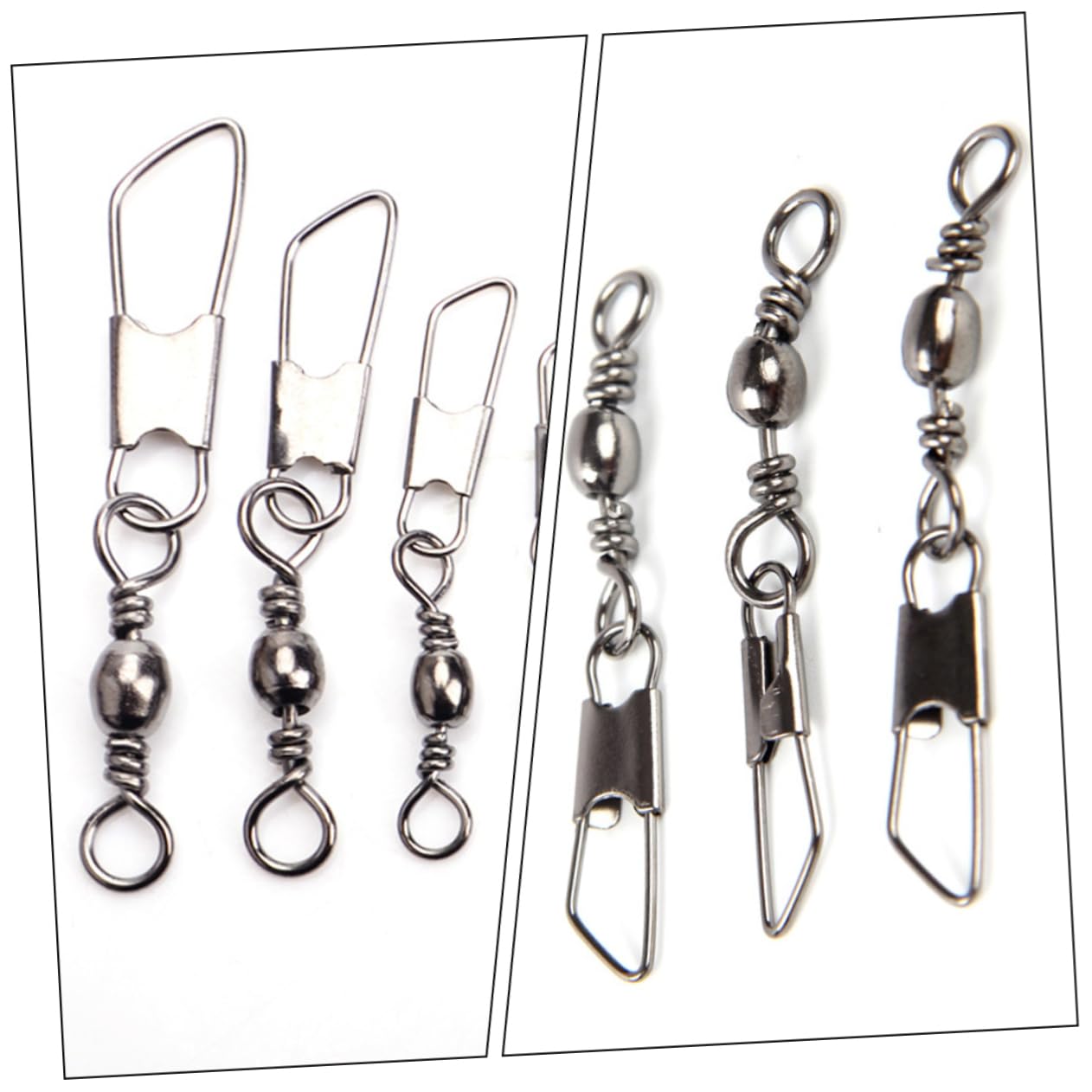 Hemobllo Anillo De Ocho Caracteres Equipo De Pesca Pasador Anzuelos Anillos Eslabones Giratorios Aparejos De Pesca Conector De Pesca Rodamiento De Bolas Eslabones Giratorios A