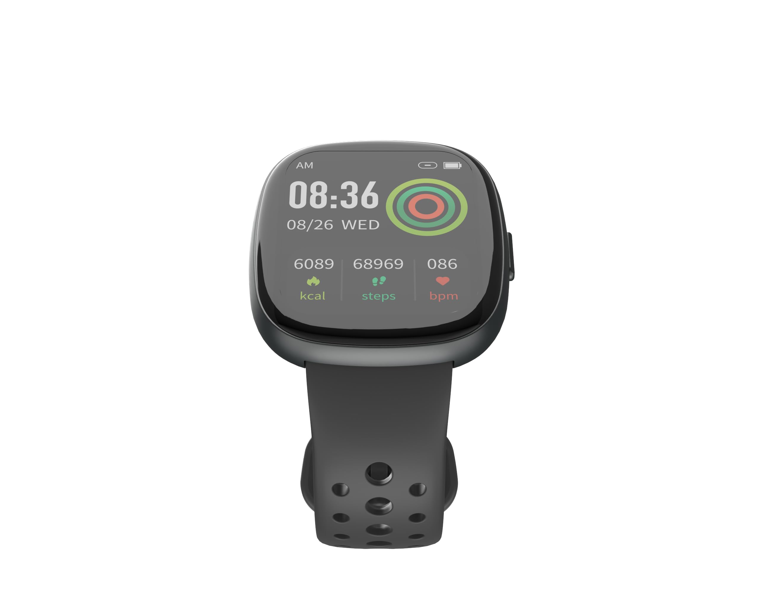 Smart Call Watch Pedometer Heart Rate Alarm Clock Outdoor Sports Monitor Gaming Multifunction Bluetooth Smart Watch (Black)