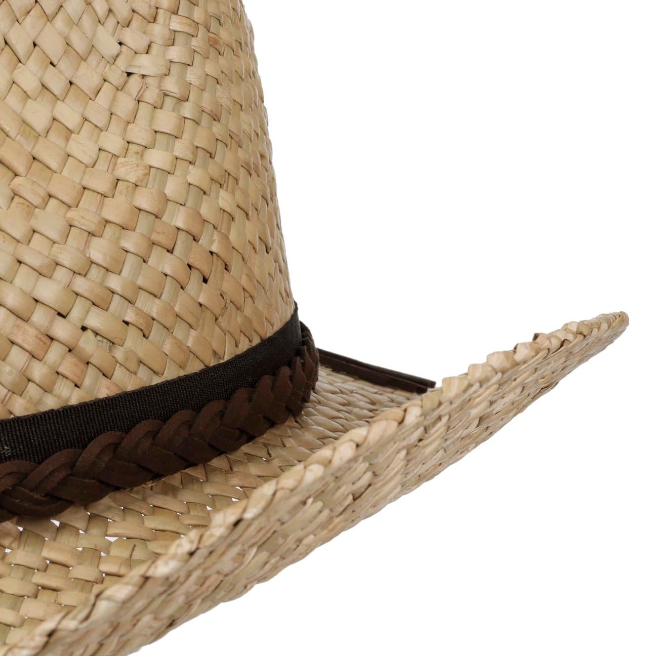 LIPODO Palmhurst Cappello da Cowboy Western Paglia Fascia in Similpelle Unisex Primavera Estate