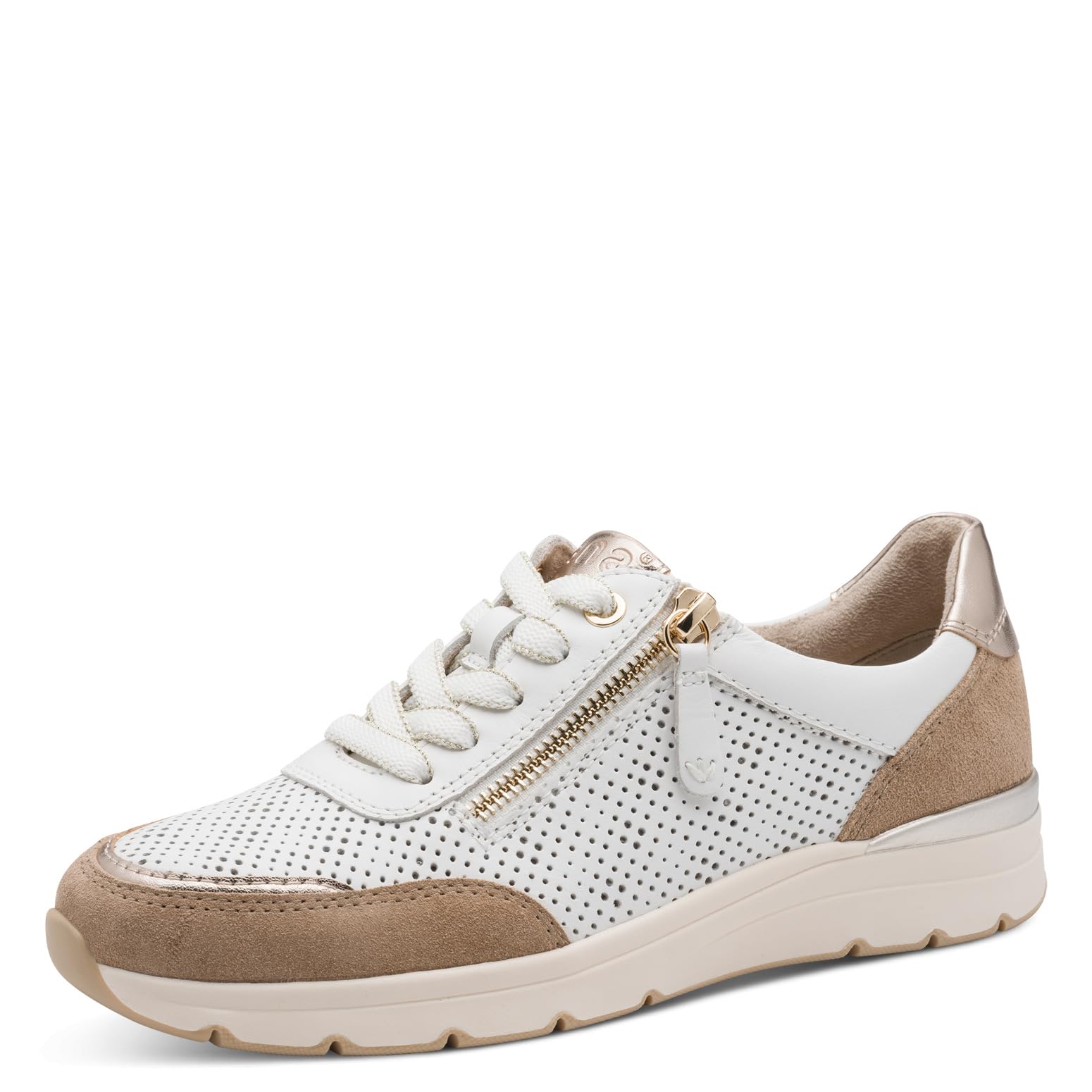 Jana Women's Damen Sneaker Low 8-23703-46, White Beige, 5 UK