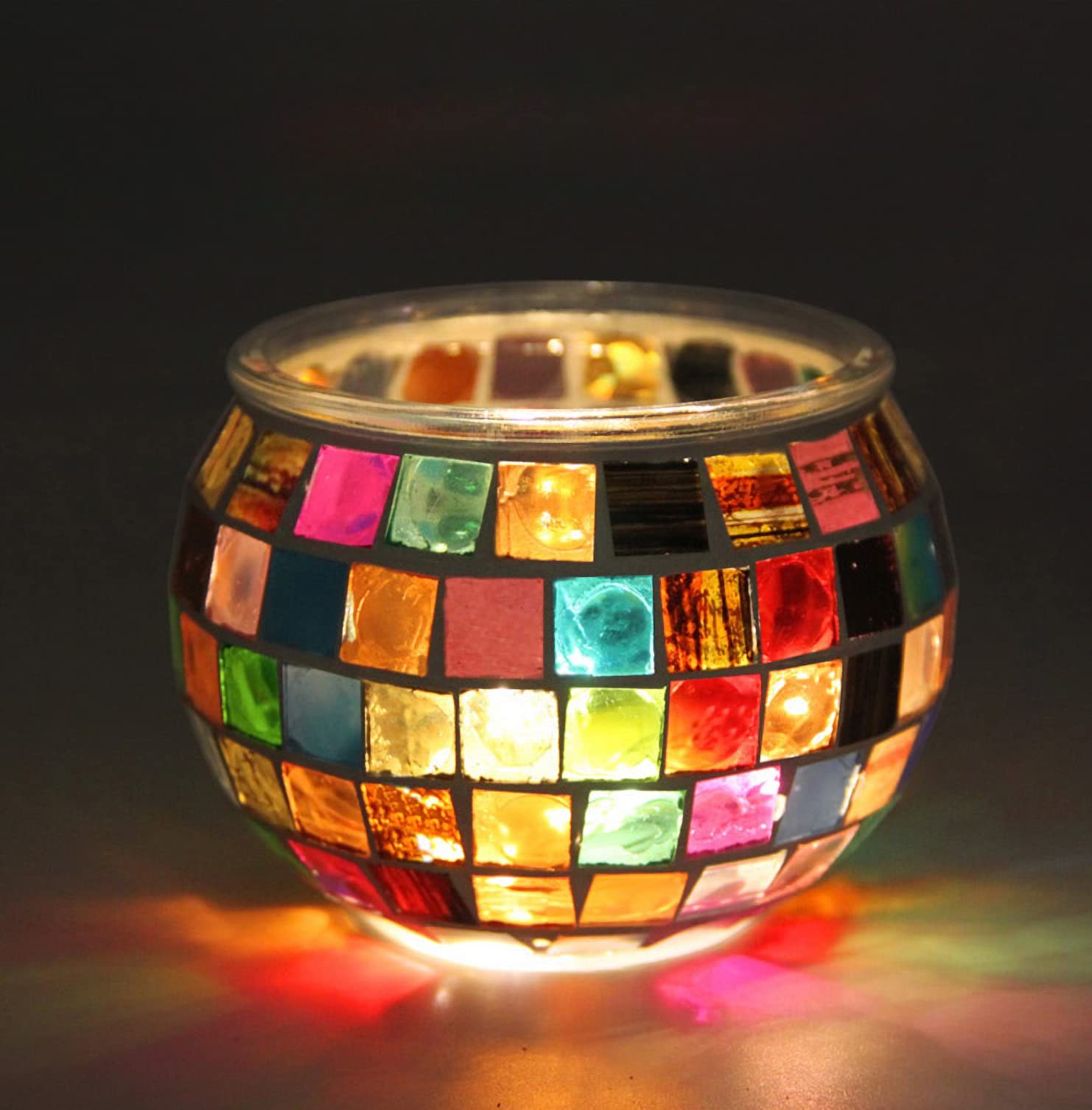 Amazon.co.jp: KY LEE キャンドルホルダー ライト インテリア モザイク Amazon.co.jp: KY LEE キャンドルホルダー ライト インテリア モザイク