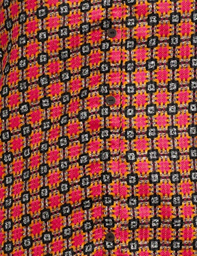 Image of Indigo Women's Cotton Regular Kurta (AW21 /BLC-091 C Black L Pink L)