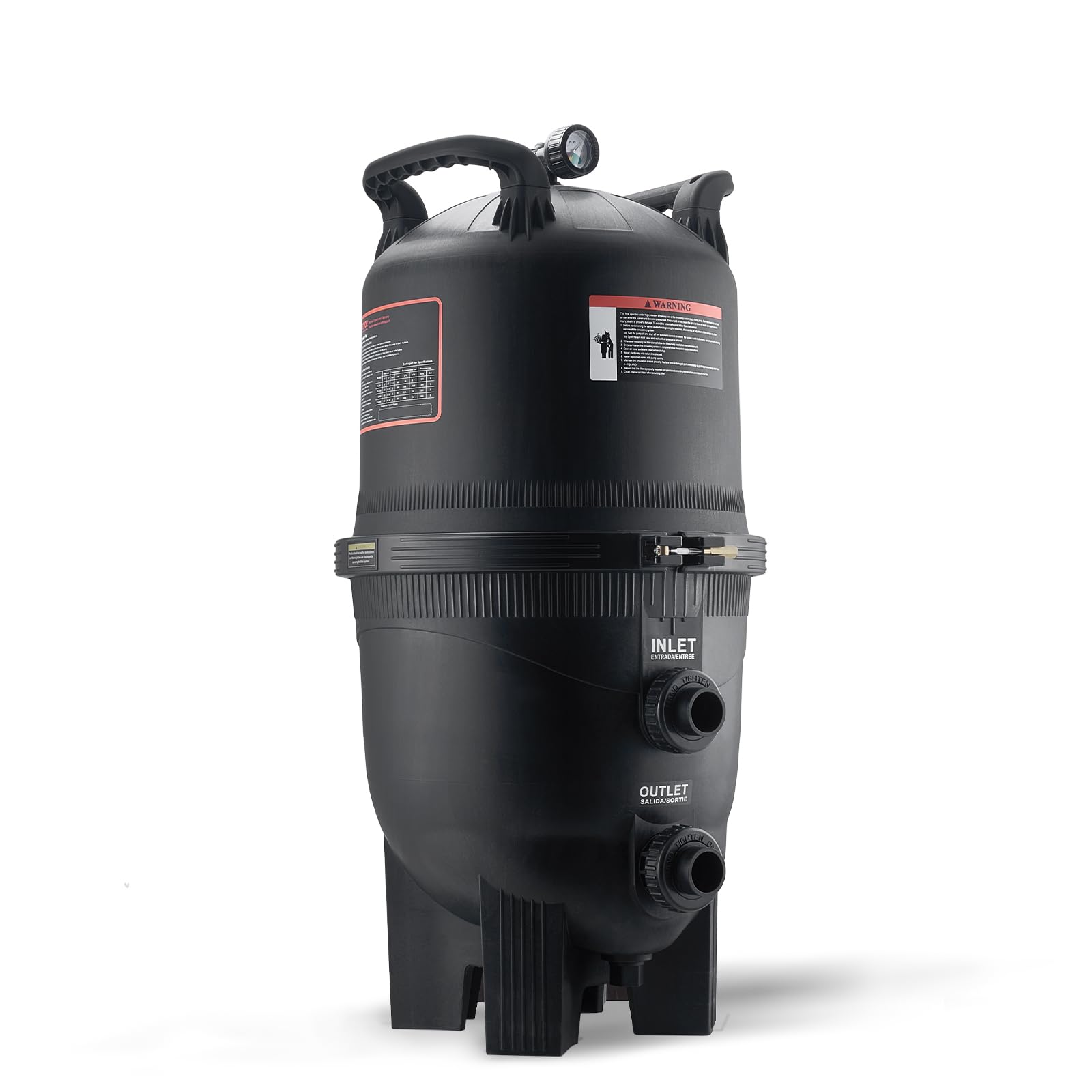 VEVOR Filtro per piscina a cartuccia, superficie filtrante di 40 m², filtro per piscina da incasso, sistema di filtrazione per piscine fuori terra con filtro di aggiornamento e a prova di perdite