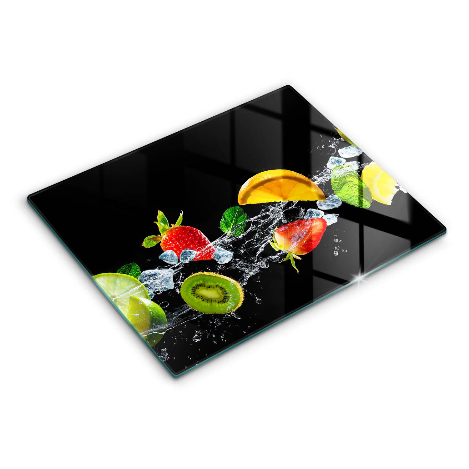 Planche à découper induction au motif fruit frais pour sublimer et agrandir votre cuisine