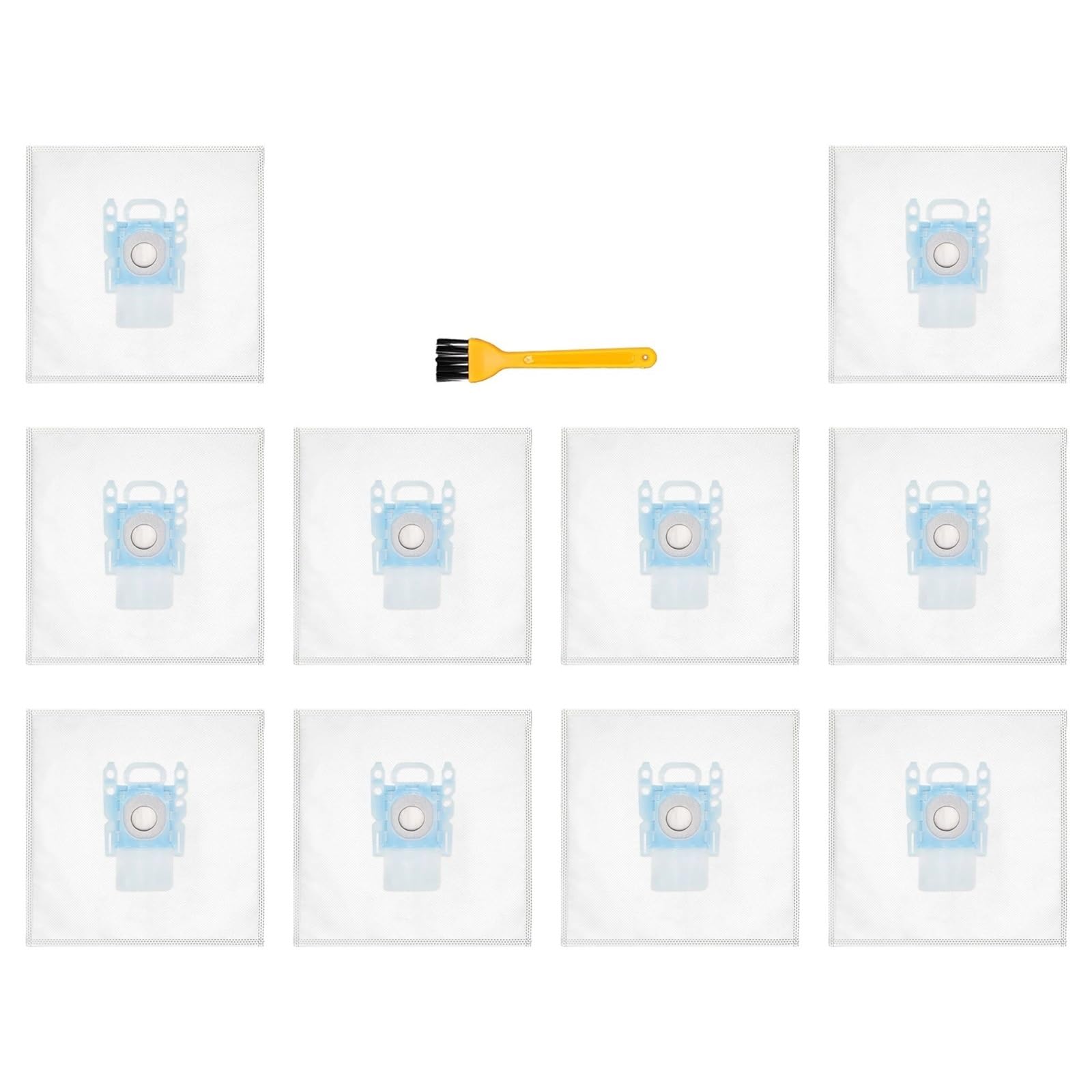 Sacs d'aspirateur compatibles avec les modèles Bosch Type G/MegaFilt Super Tex BBZ41FG 468383 (modèles BSG6, BSG7, BSGL3126GB, GL30), lot de 6/10(10 Bags 1 Brush)