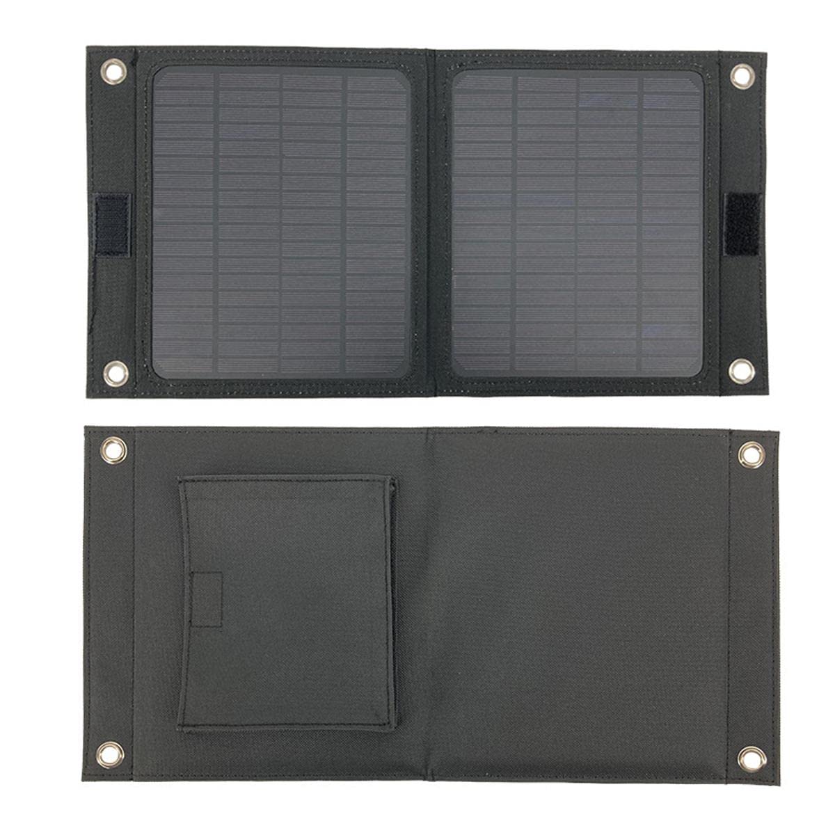 Chargeur Solaire, Chargeur Solaire Portable 20W avec Port USB Panneau Solaire Pliable Camping Randonnée Voyage Compact Chargeur de Téléphone à Énergie Solaire pour Tablette Ordinateur Portable Télép