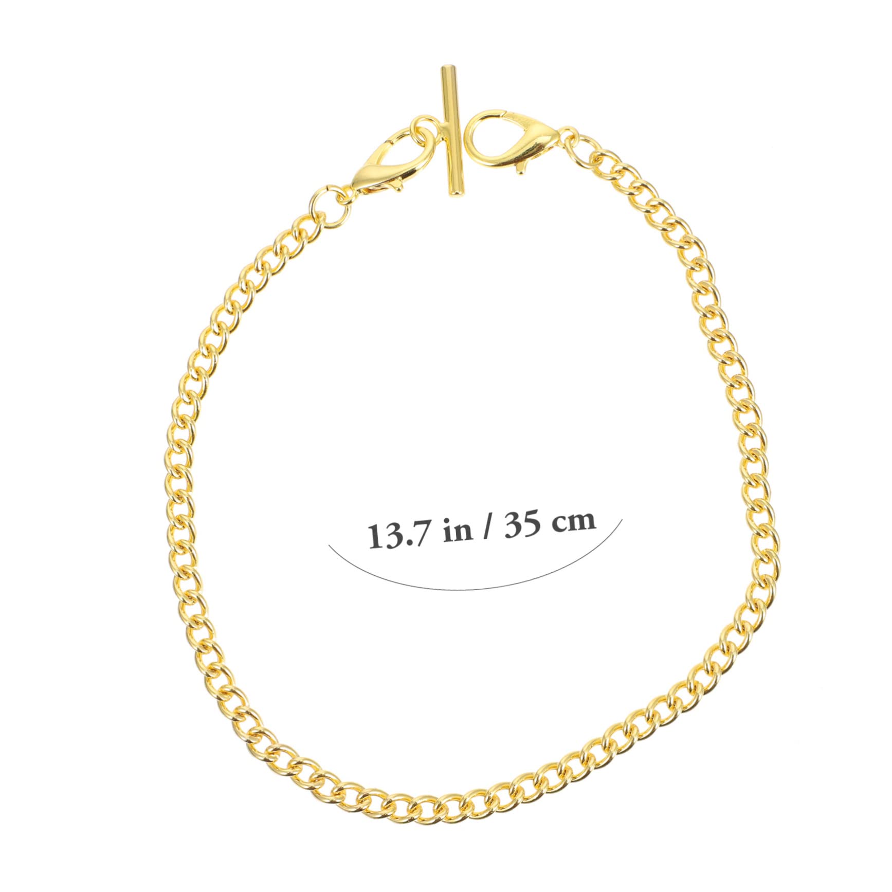 Healeved Pocket Watch Chain T Bar Clasp with Lobster Hooks Lightweight Clothing Accessory for Vintage Watches Easy Clip Design for Convenient Use Stylish Finish